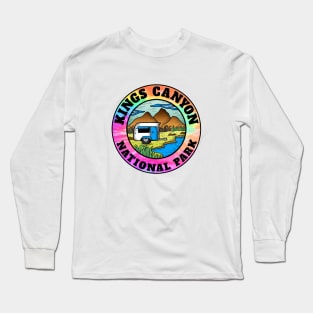 Kings Canyon National Park California Camper Camping Camp Trailer Long Sleeve T-Shirt